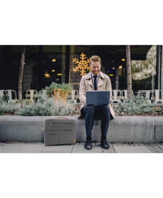 14 inch Laptop Sleeve Bag, Slim Shockproof Handbag, Computer Carrying Case Cover Compatible with MacBook Air/Pro Asus Dell HP Grey