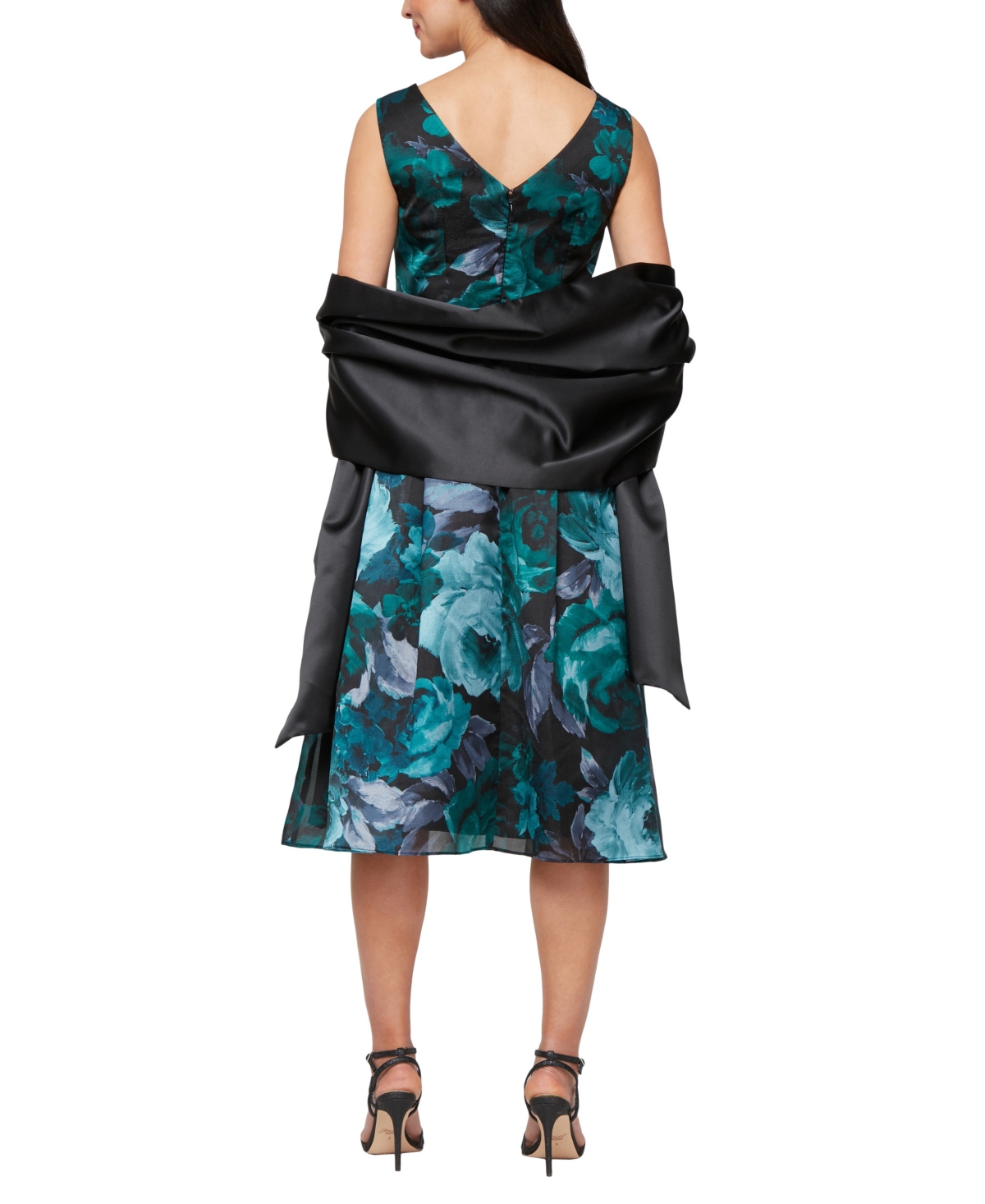 Alex Evenings Women's Printed Midi Yoryu Sleeveless Dress In Multi