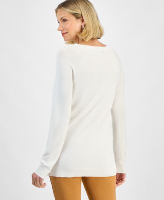 Women's Button-Trim Sweater, Macy's Exclusive