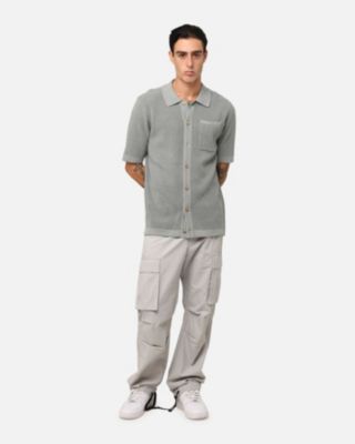 Men's Zyair Knit Rib Button Up Shirt