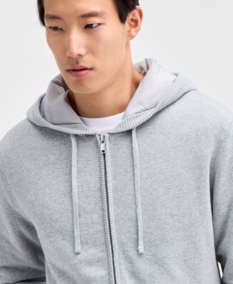 Men's Milano Long Sleeve Double Knit Zip-Front Hoodie, Macy's Exclusive