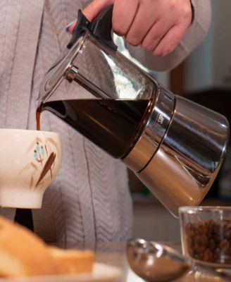 Stainless Steel 9-Cup Espresso Maker