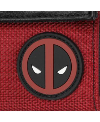 Men's Deadpool Tri-Fold Wallet With Snap Closure