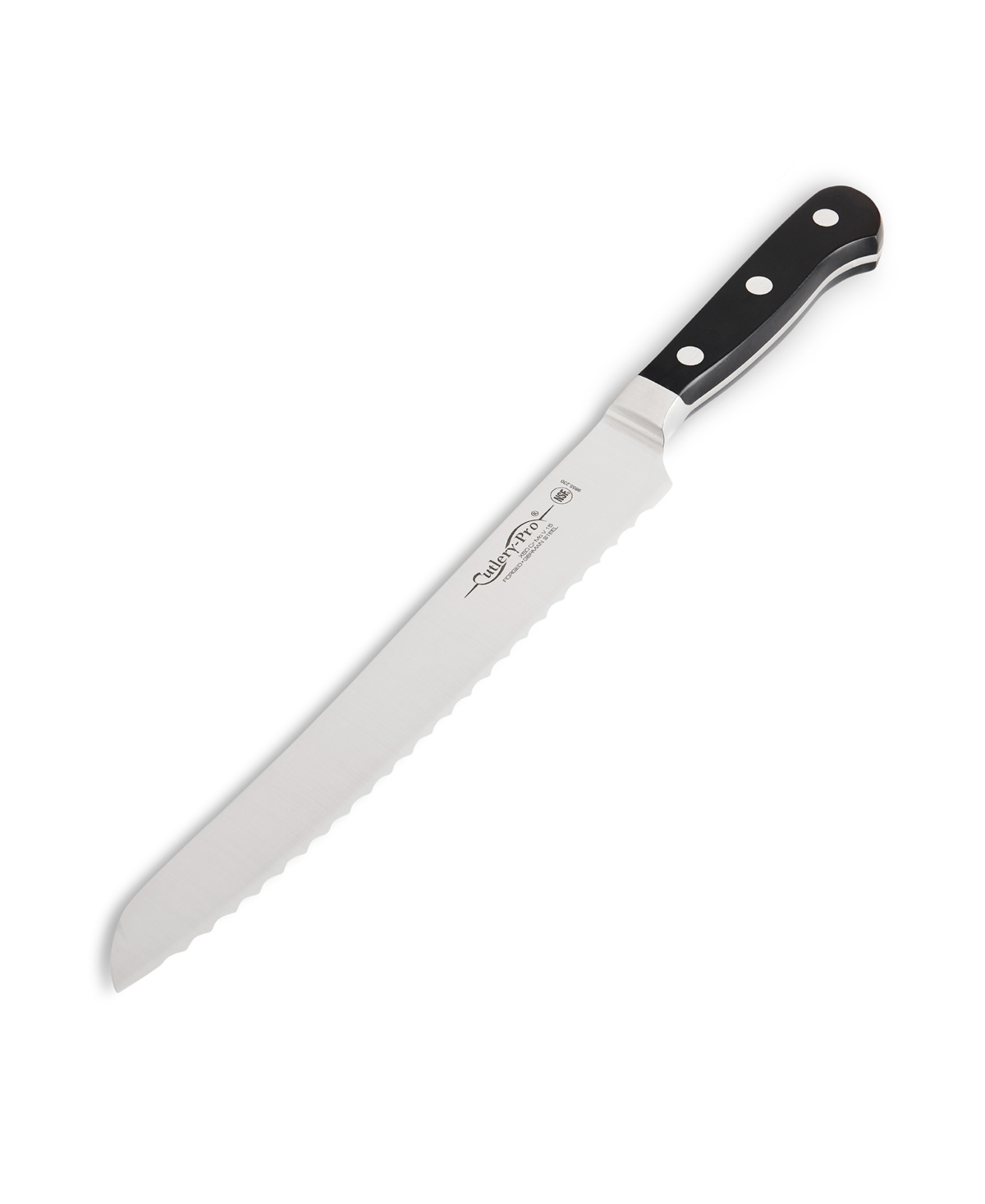 Cat Cora Cutlery-pro 9" Triple-rivet Handle Forged Serrated Bread Knife In Multi