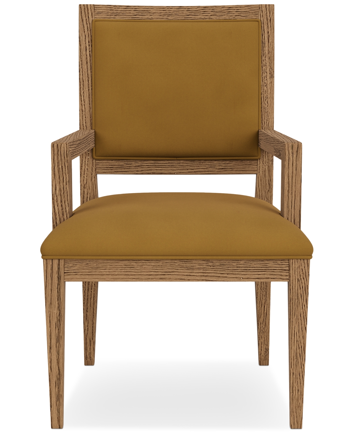 Macy's Everleigh Upholstered Back Arm Chair In Brown