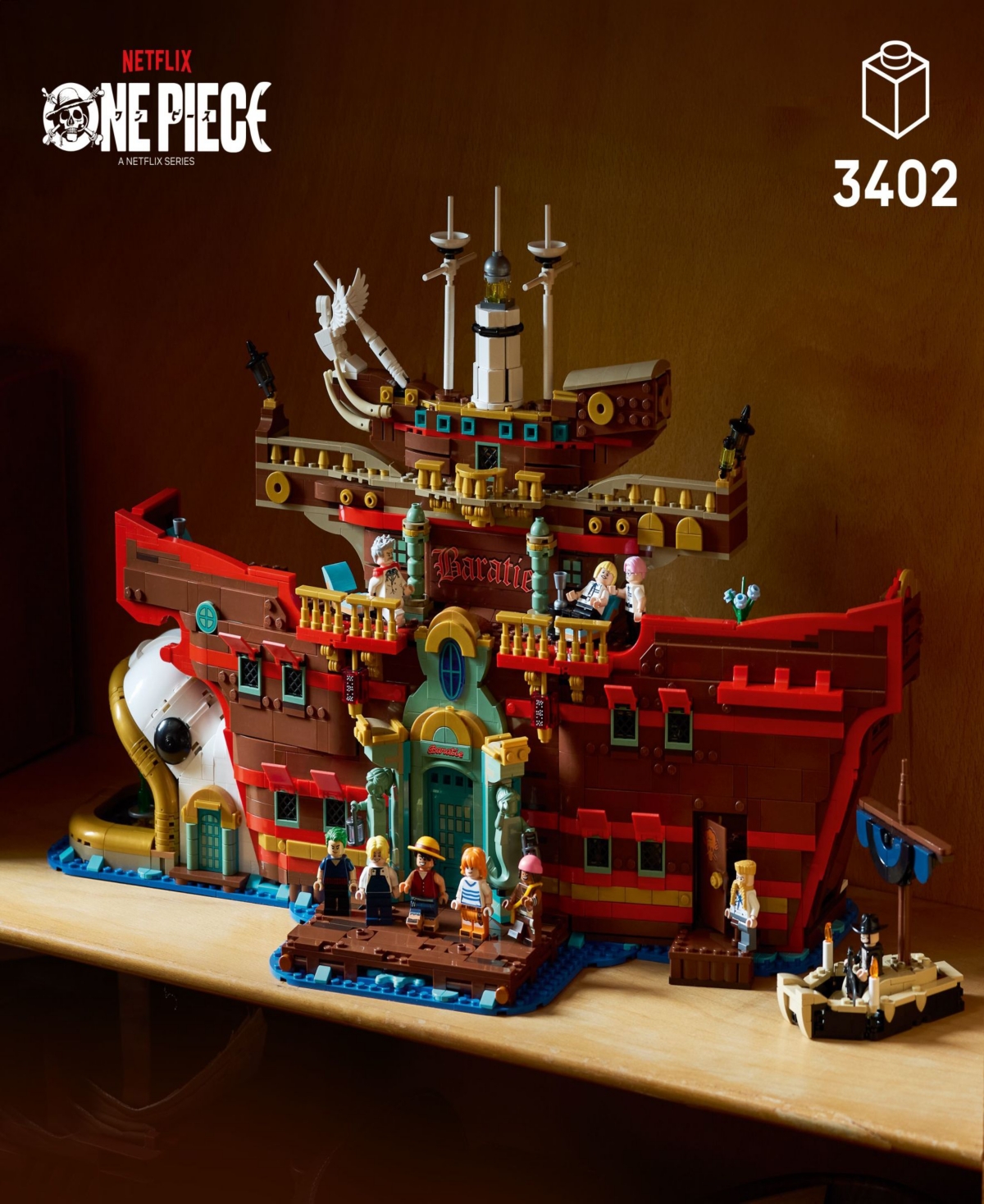 Lego One Piece The Baratie Floating Restaurant 75640, 3402 Pieces In Multi