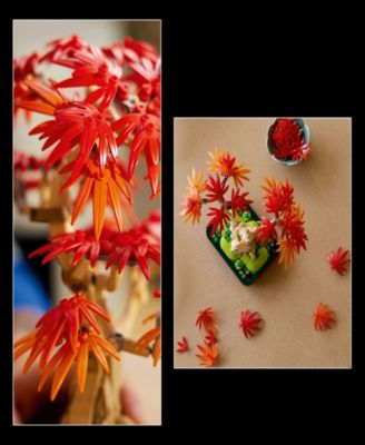 Botanicals Japanese Red Maple Bonsai Tree 10348 Toy Building Set, 474 Pieces