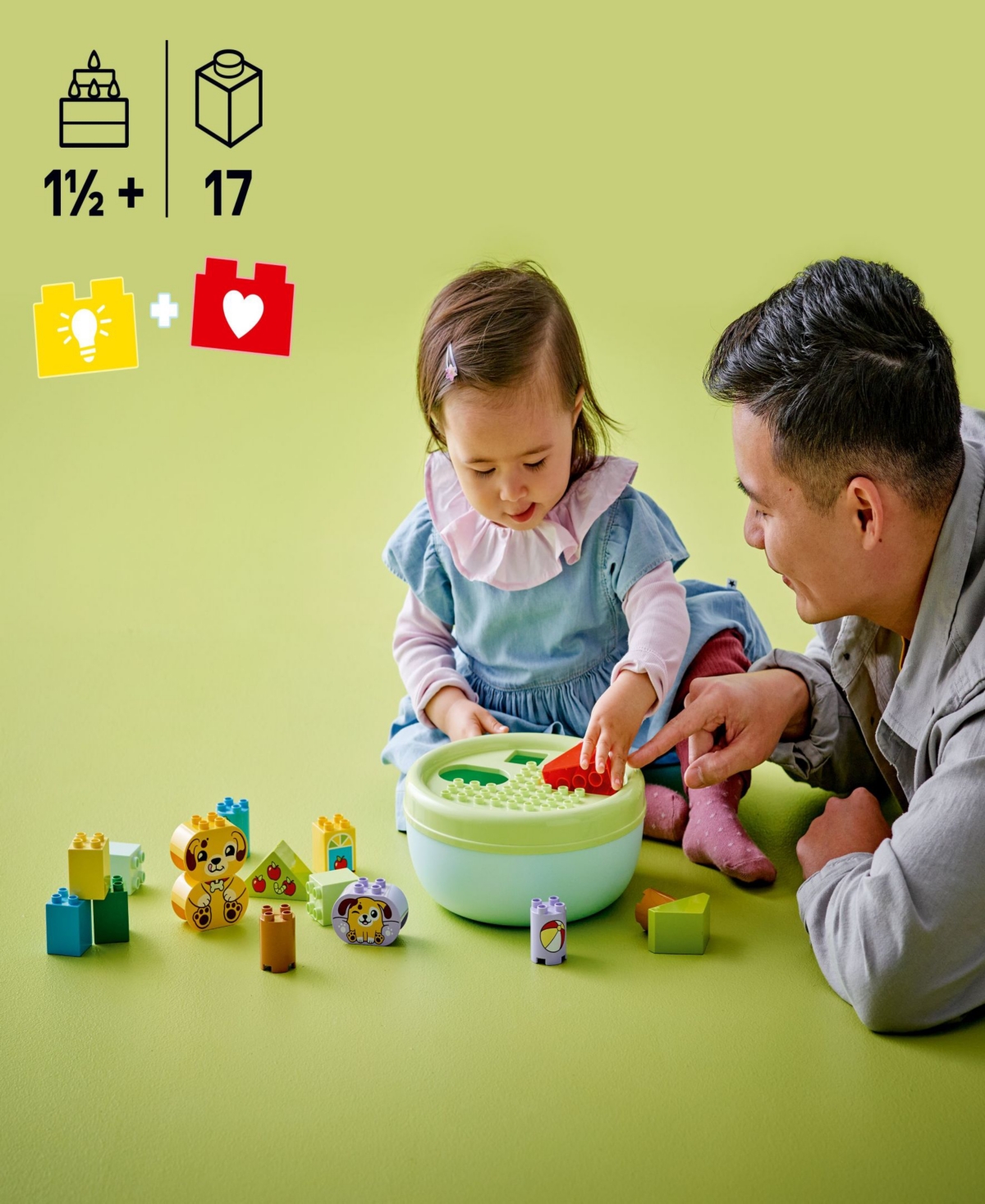 Lego Duplo Shape Sorter: Puppy House 10441 Toy Building Set, 17 Pieces