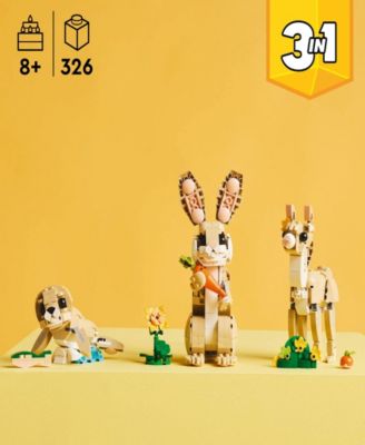 Creator 3 in 1 Cute Bunny Building Toy 31162, 326 Pieces