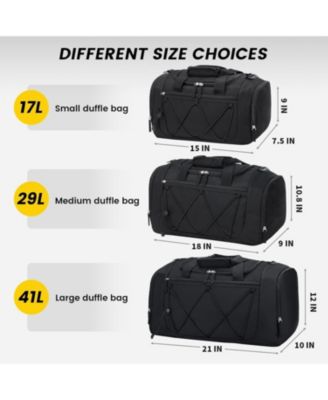 Gym Bag for Men - 18 Inches Small Duffle Bag with Shoe Compartment, Lightweight Travel Bag for Sports, Gym & Weekend Trips