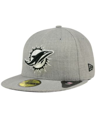 New Era - Miami Dolphins Heather Black White 59FIFTY Cap