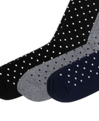 Men's 3-Pk. Classic Dot Dress Socks