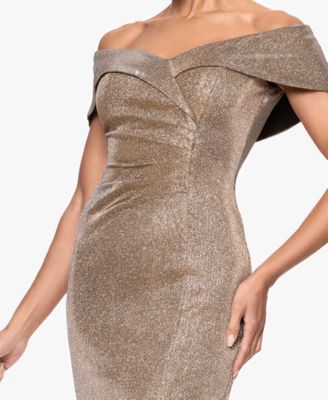 Women's Galaxy Ruched Off The Shoulder Short Dress