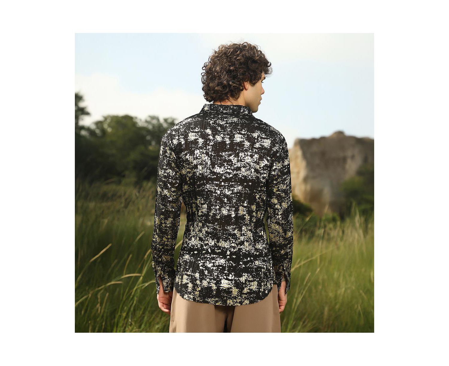 Textured Foil Shirt