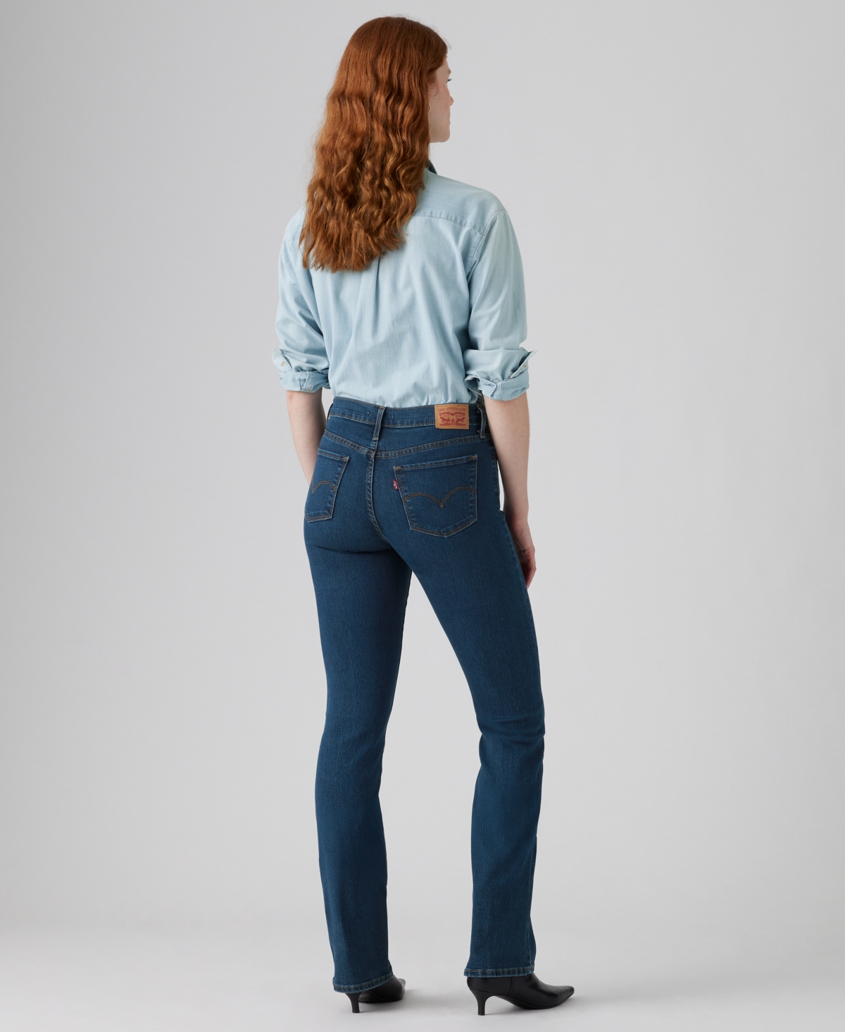 Levi's Women's 315 Shaping Mid Rise Lightweight Bootcut Jeans In Blue