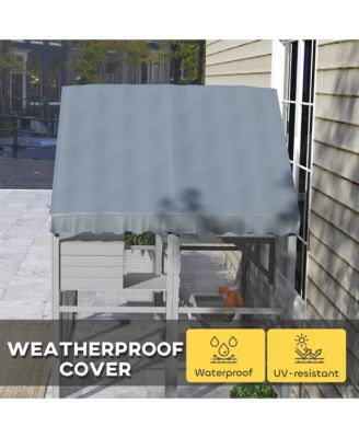 Large Catio Outdoor Cat Enclosure with Waterproof Cover,