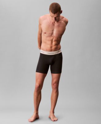 Men's 3-Pack Stretch Cotton Boxer Briefs