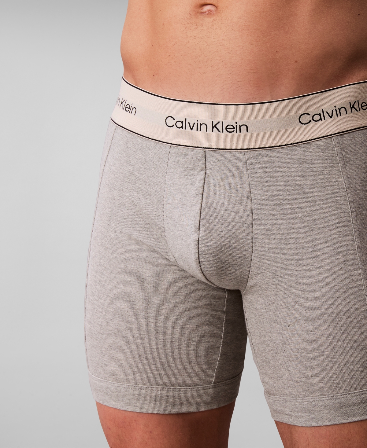 Calvin Klein Men's 3-pack Stretch Cotton Boxer Briefs In Neutral