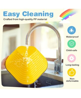 11 Pcs Stepping Stones with Full Non-Slip Edging for Children Indoor and Outdoor