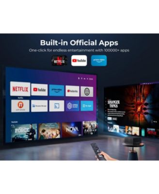 ANSI/Netflix-Licensed/30W Dolby Audio] Smart 4K Projector with WiFi and Bluetooth, Auto Focus, Portable Home Theater for Indoor/Outdoor