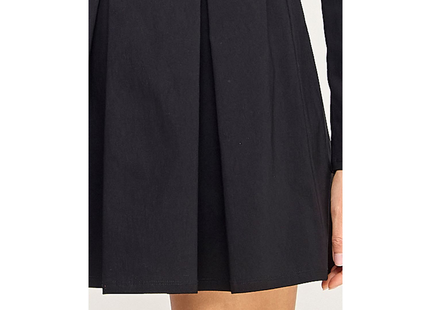 Juniors' Long Sleeve Square Neck Dress