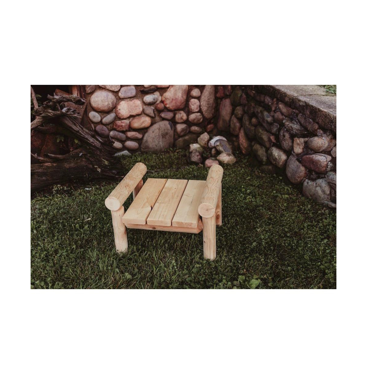 Contoured Comfort Cedar Log Ottoman