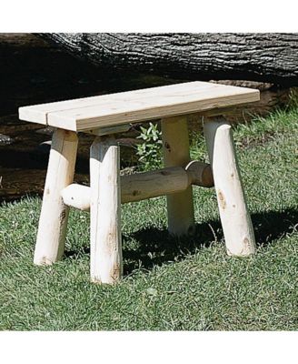 Cedar Log 23"" End Bench (pair)