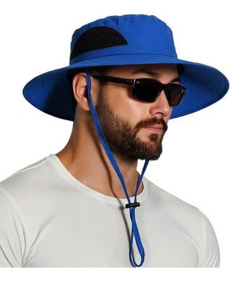 Wide Brim Sun Hat, UPF 50+ UV Protection Waterproof Packable Bucket Hat for Men & Women, Fishing Hiking Beach Garden