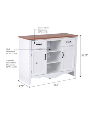 Countryside Buffet with Two Drawers and Two Doors