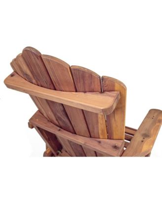 Cedar Adirondack Swivel Glider