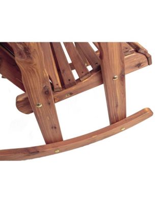 Cedar Adirondack Rocking Chair