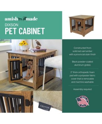 Pet Cabinet With Powder Coated Aluminum Grates & Pad