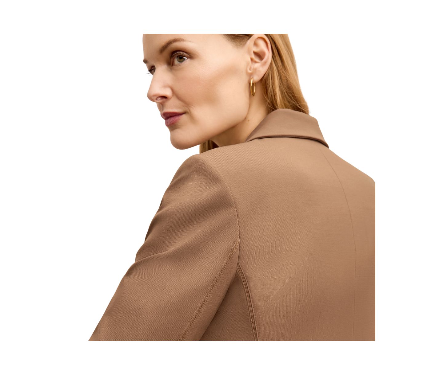 Женский пиджак M.M.LaFleur Yasmine Blazer - Wool Twill, цвет: Седельно-коричневый — фото 6