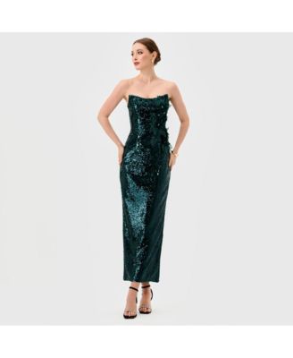 Edith Scoop Strapless Midaxi