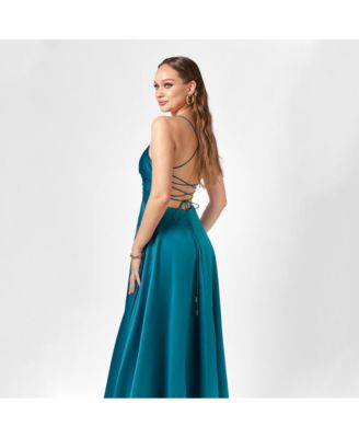 Hanna Open Back A Line Gown
