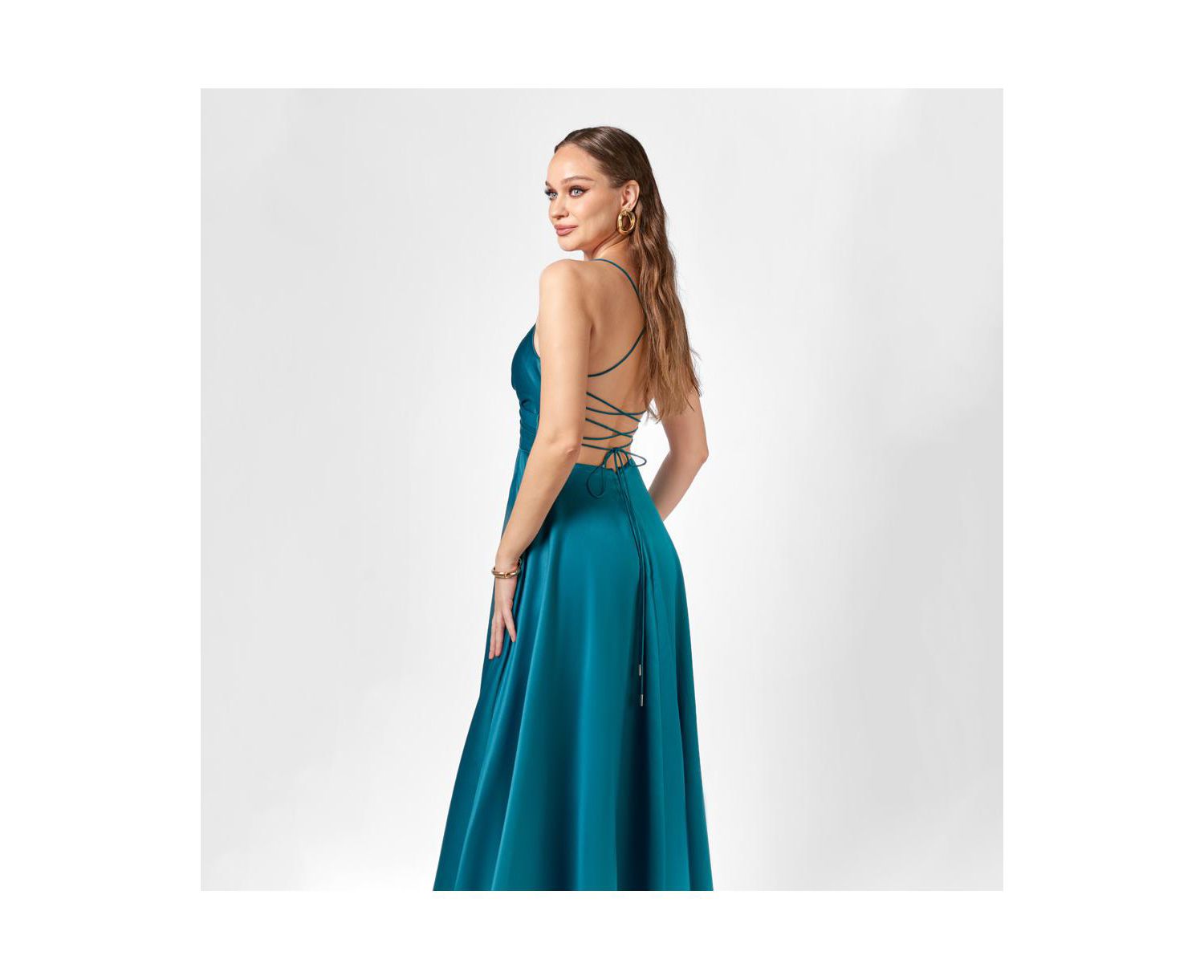 Hanna Open Back A Line Gown