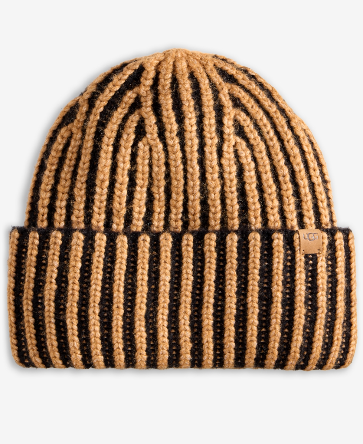 Ugg Chunky Plaited Beanie In Brown