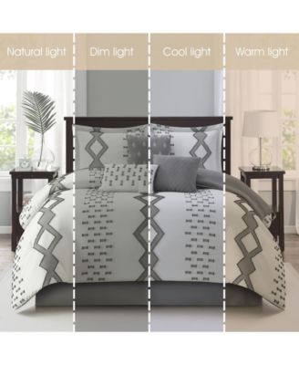 Sanissa Geometric 7-Pc. Comforter Set, California King