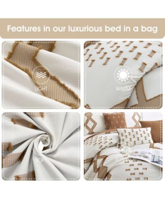 Sanissa Geometric 7-Pc. Comforter Set, California King