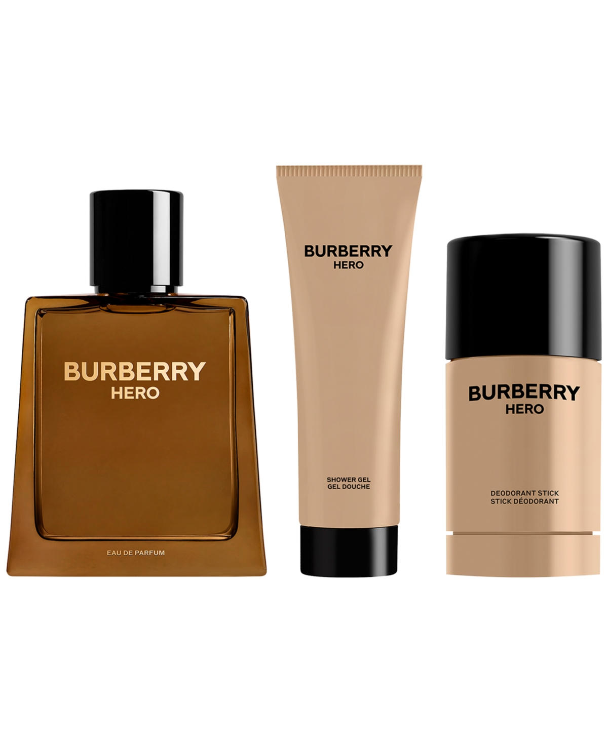 Burberry Men's 3-pc. Hero Eau De Parfum Gift Set In Transparent