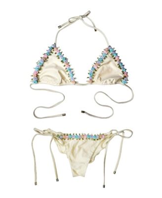 Women's Secret Garden Triangle Bikini Top