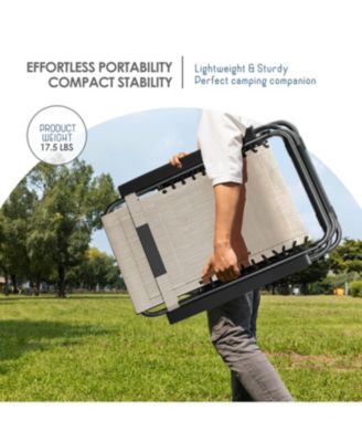 Outdoor Patio Zero Gravity Chairs Set of 4 - Reclining Lounge Chairs with Pillows & Cup Holders