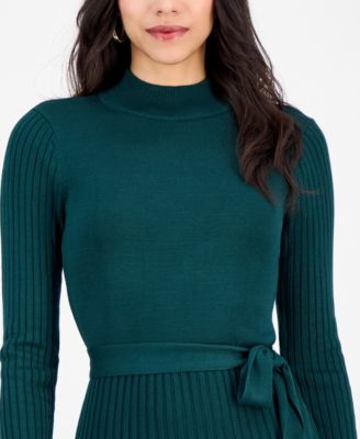 Petite Pleated Midi Sweater Dress