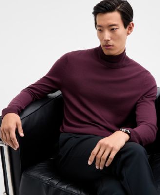 Men's Merino Wool-Blend Turtleneck Sweater, Created for Macy's