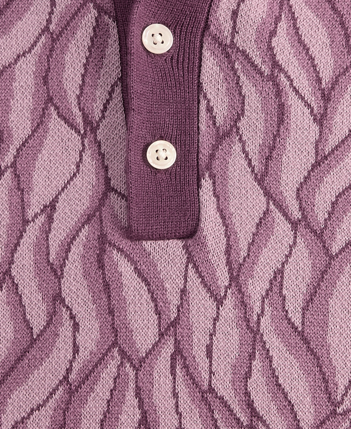 Alfani Men's Short Sleeve Birdseye Jacquard Polo Sweater, Macy's Exclusive In Purple