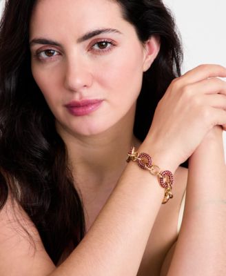 I.N.C. International Concept Pav&eacute; Chain Link Slider Bracelet, Created for Macy's