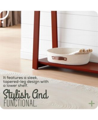 Emma Narrow Console Table with Lower Shelf Perfect for Sofa Table, Entryway Table for Hallway, Living Room