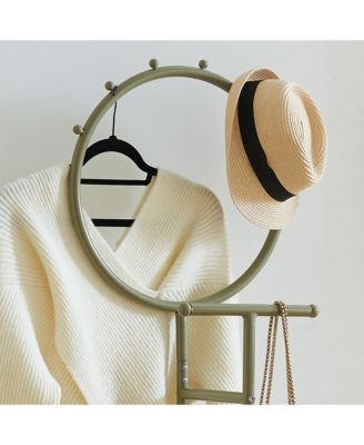Cheska Suit Valet Stand with Circular Frame Perfect for Bedrooms & Entryways