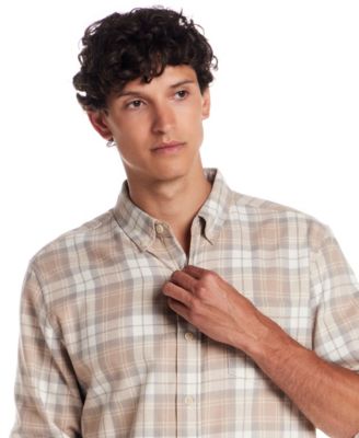 Men's Button Front Flannel Shirt