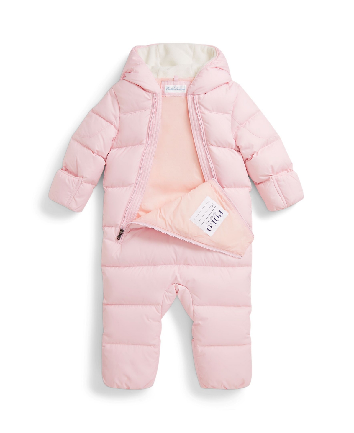 Polo Ralph Lauren Baby Boys Down Hooded Bunting Jacket In Pink